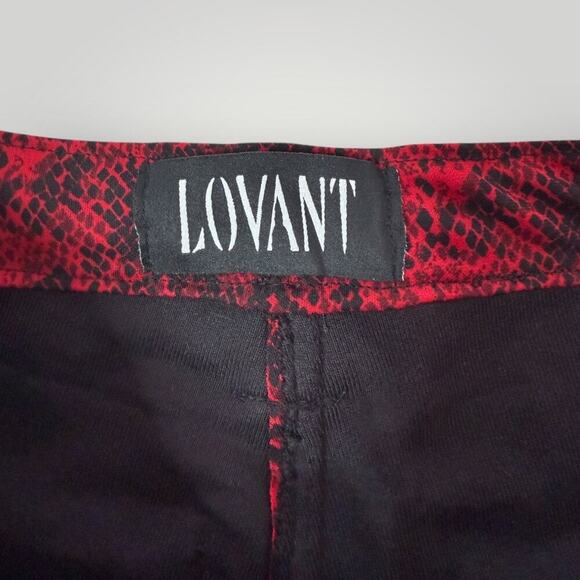 LOVANT Red Snake Print Flared Cargo Pants - Heavyweight, Y2K Style  Sz 32 L29 - Picture 5 of 9